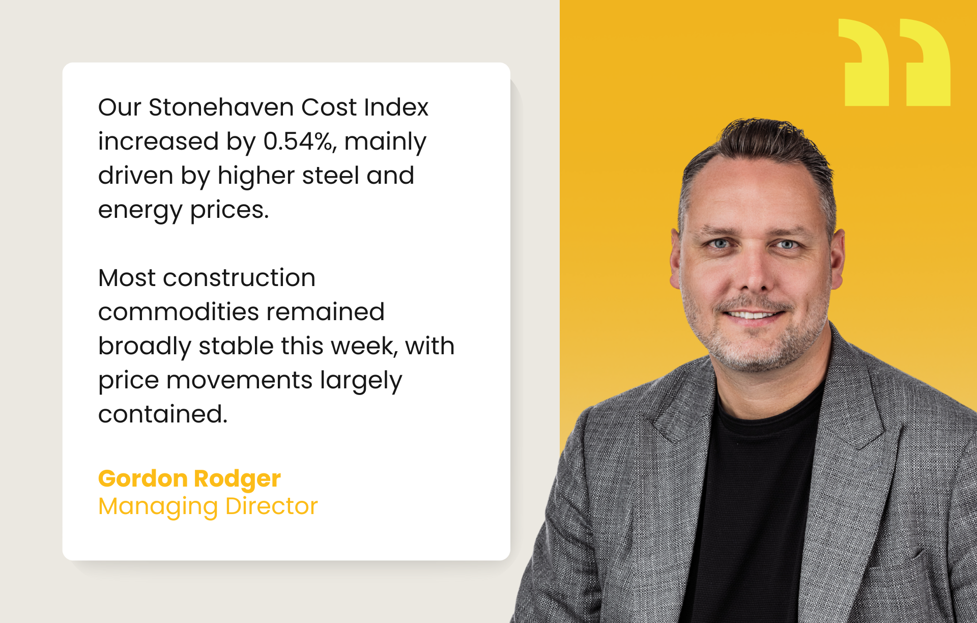 Quote on Stonehaven Insight