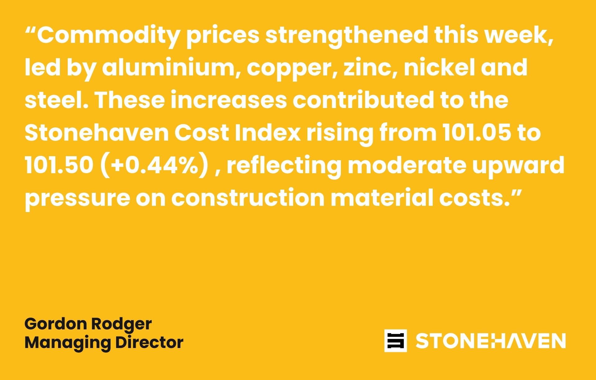 Quote on Stonehaven Insight