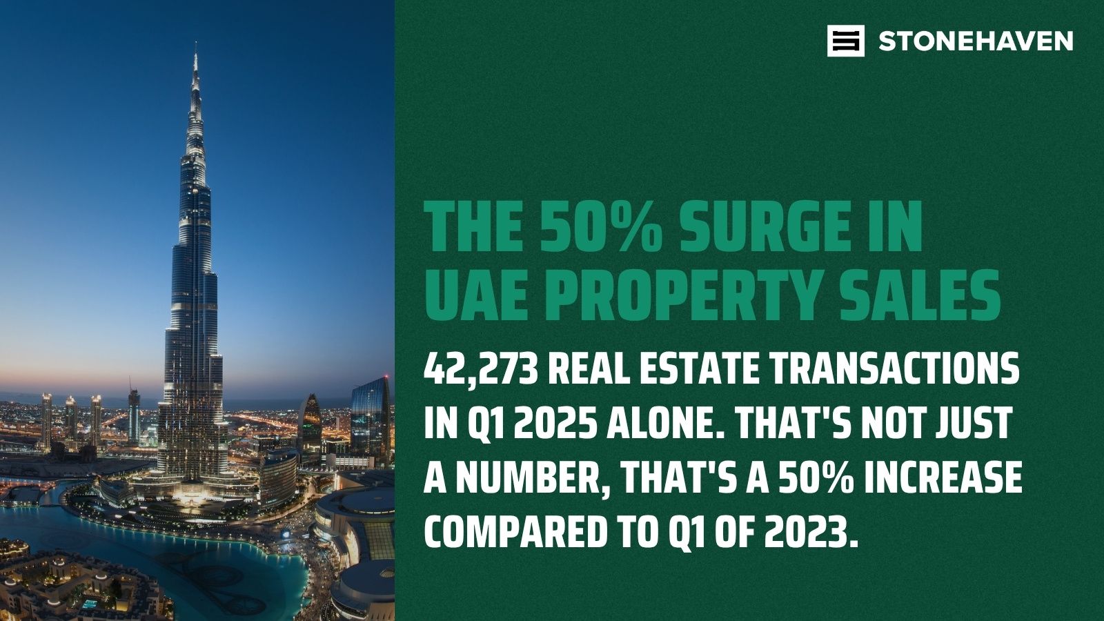 Property Sales in Quarter One of UAE Property Sales in Quarter One of UAE
