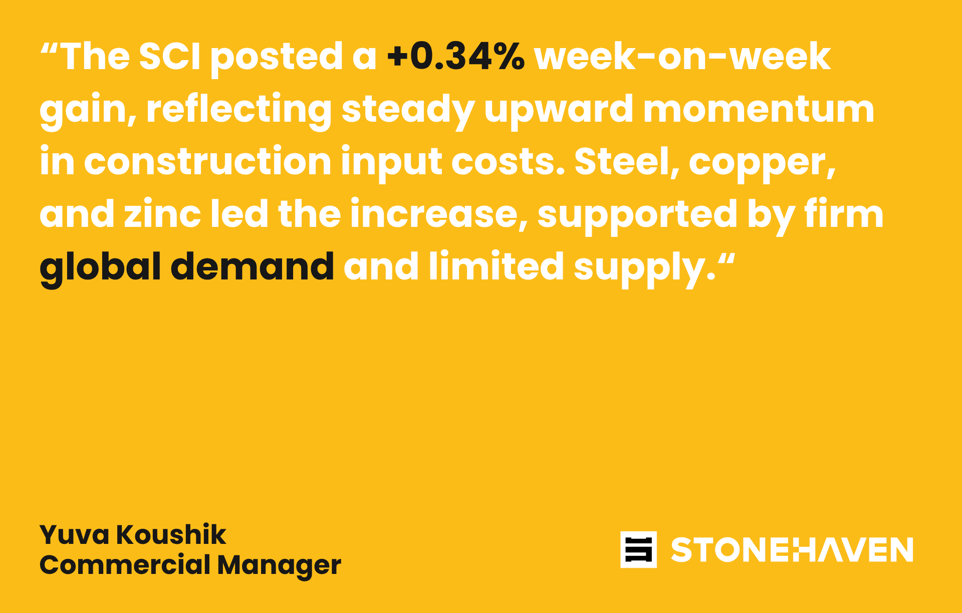 Quote on Stonehaven Insight