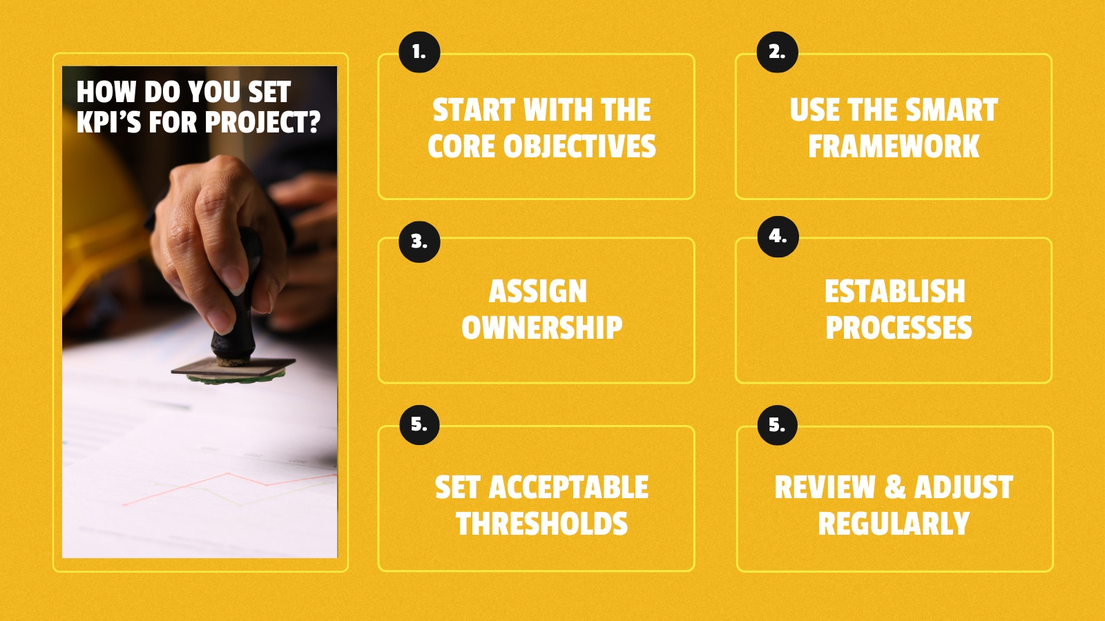 How do you set Construction KPIs