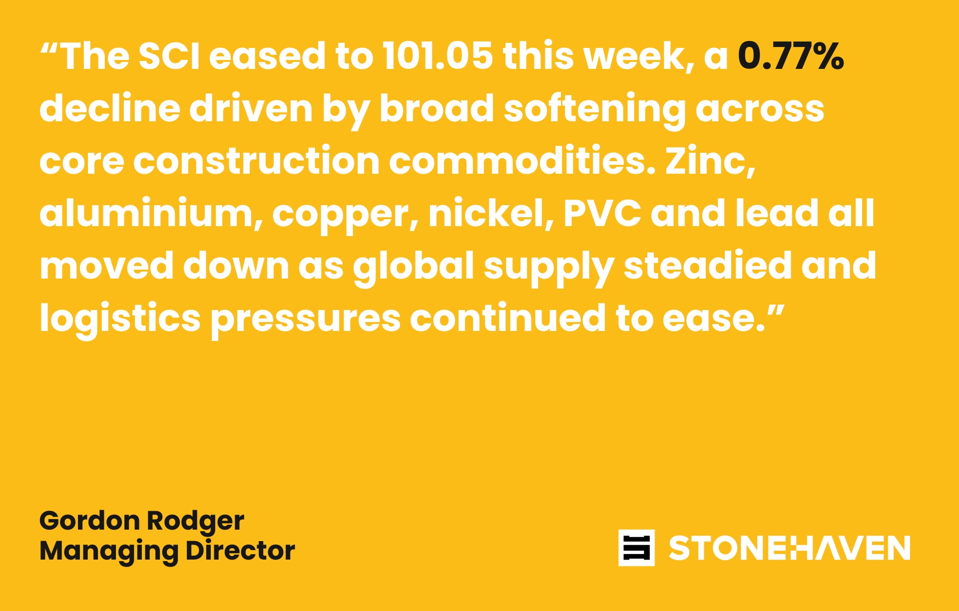 Quote on Stonehaven Insight